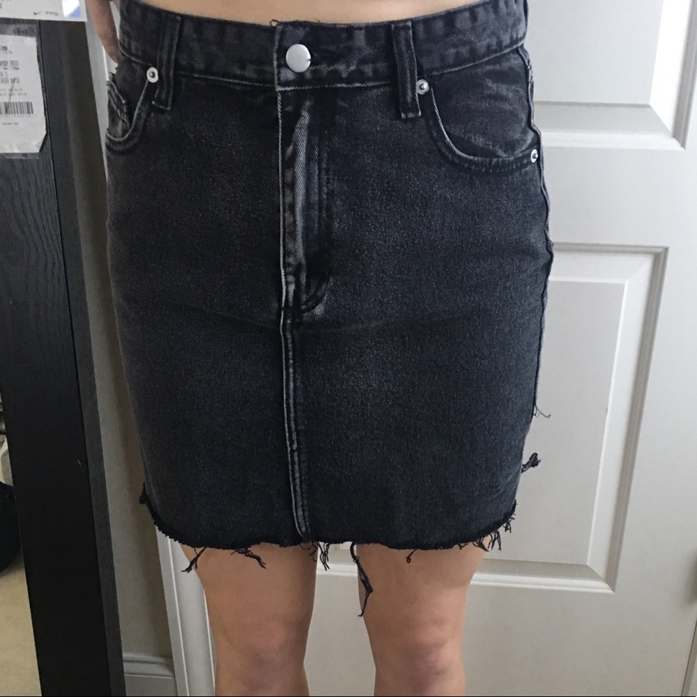 Black Jean skirt
